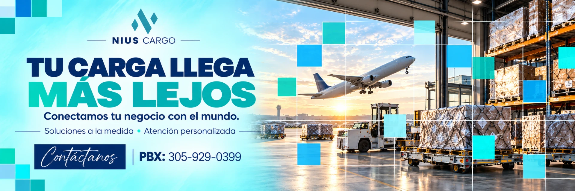 NIUS Cargo personalized worldwide air logistics